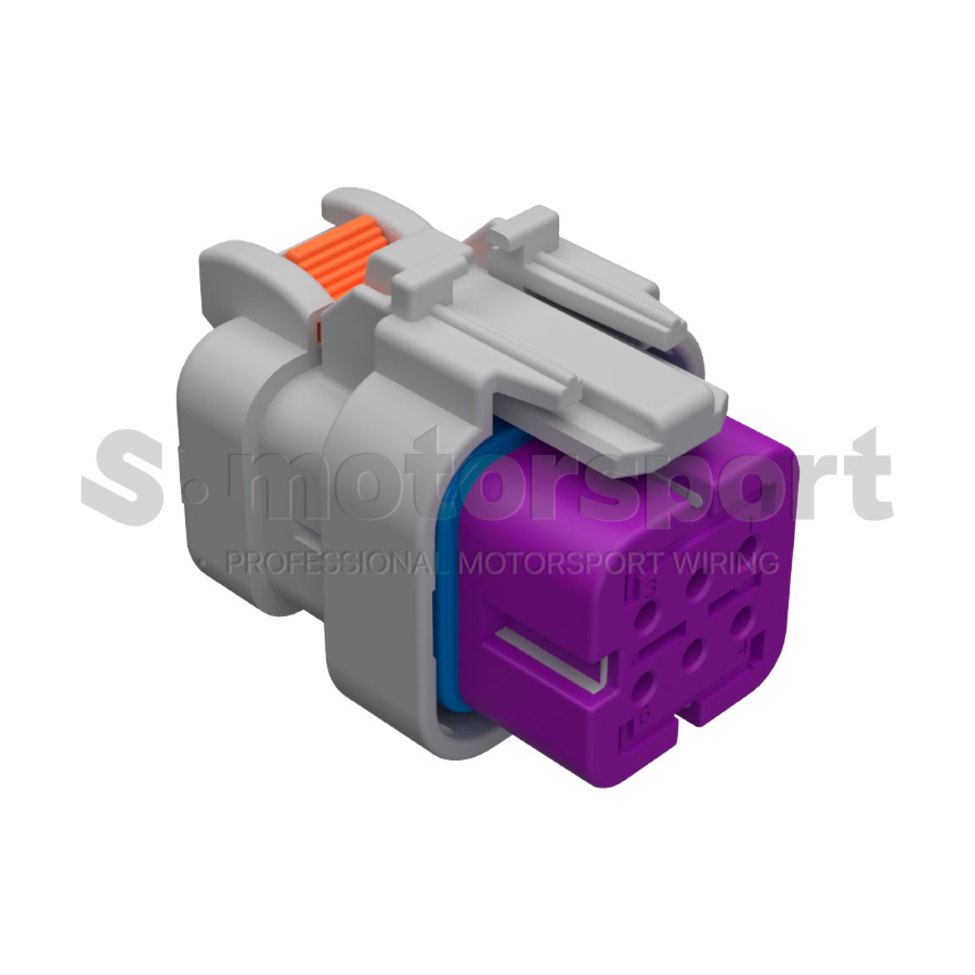 6-ти контактный разъем TE AMP | AMPSEAL 16 Series | 2320923-3 / AS16-HT-06-06SC-N | Socket