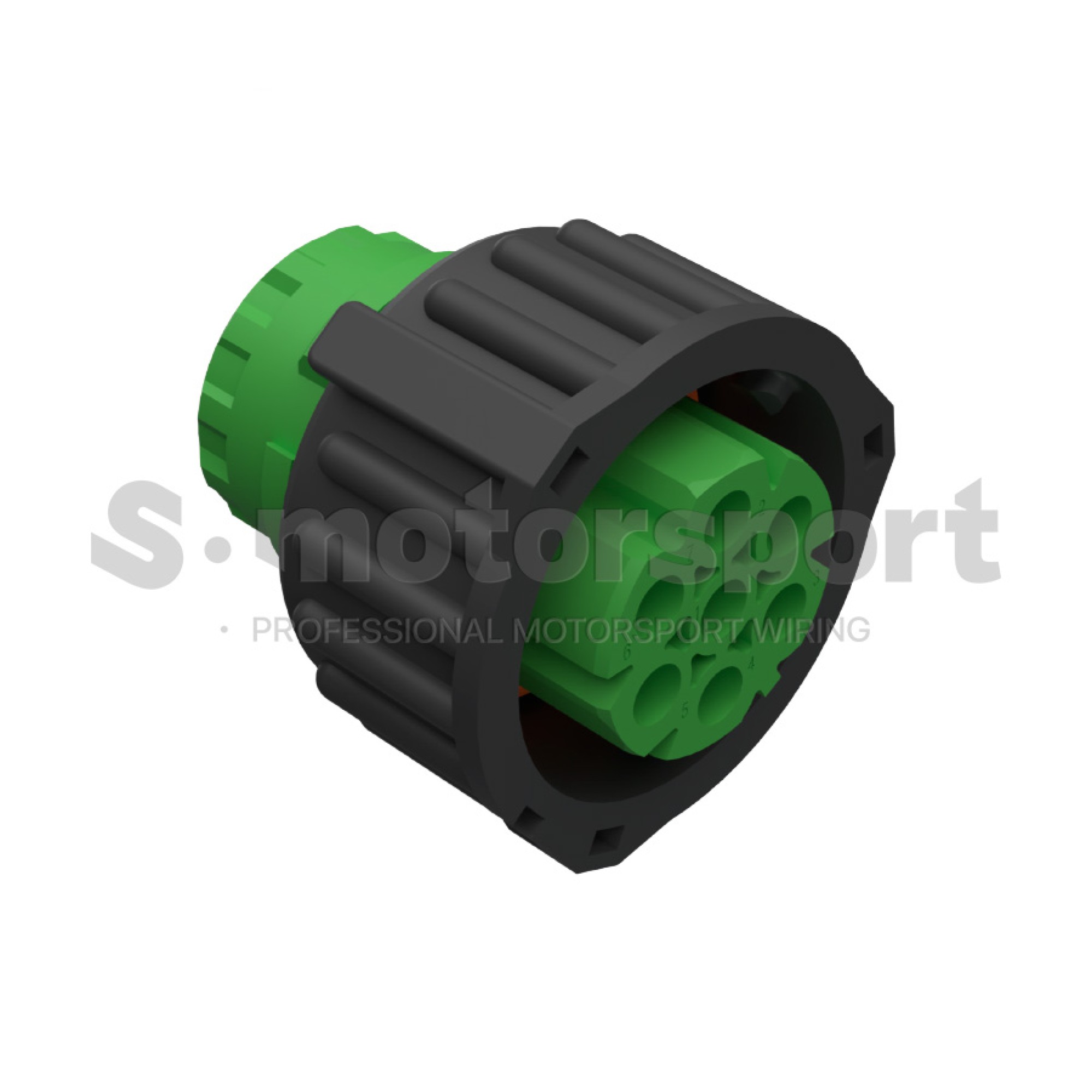 7-ми контактный разъем TE AMP | Circular DIN Series | 3-967650-1 | Socket